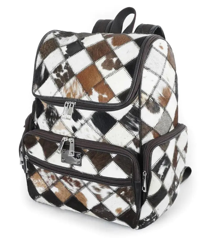 Cowhide Western Diaper Backpack