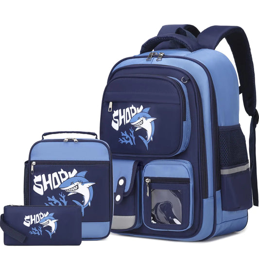 Shark Explorer 3-Piece Backpack Set