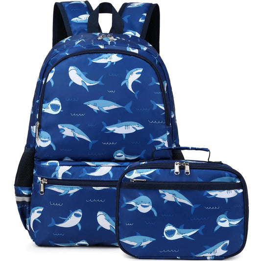 Shark Explorer Kids Backpack Set